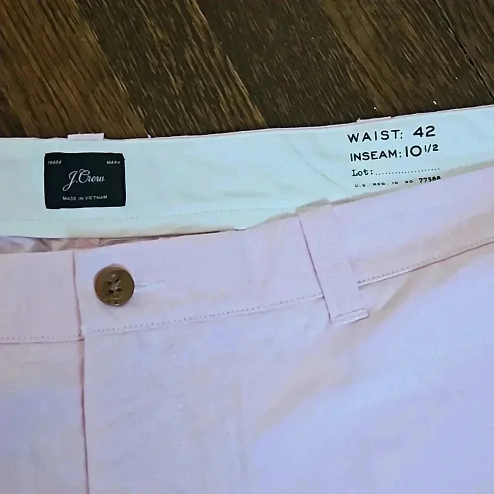 J. Crew pink shorts 42 waist 10.5 inseam